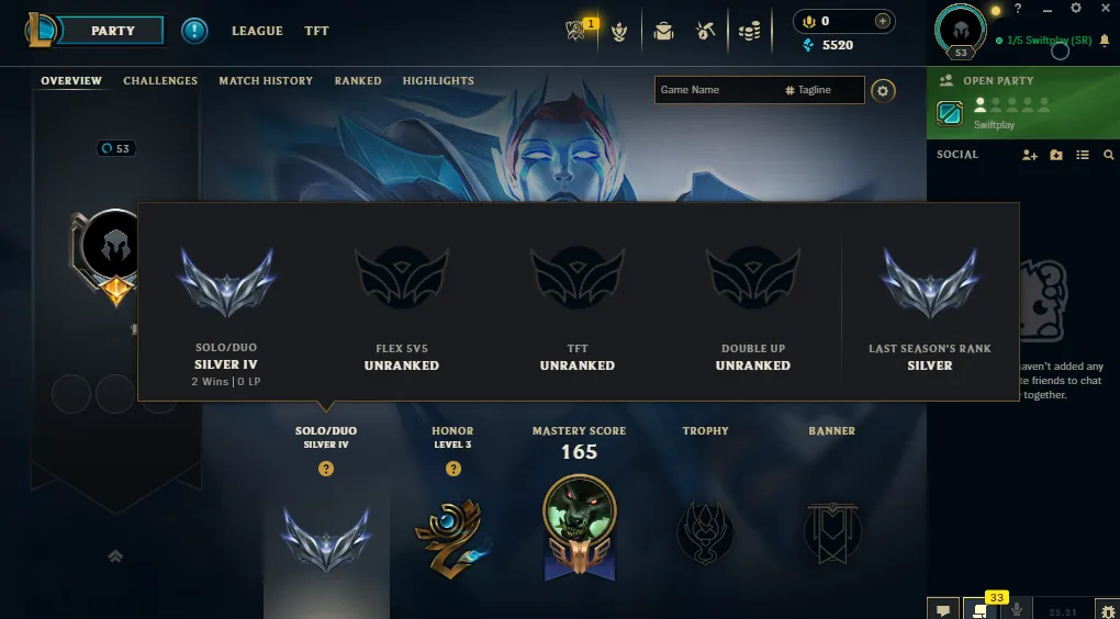 ⭐ME⭐Silver 💎15 Skin 🔥 Aged Account +1 Year